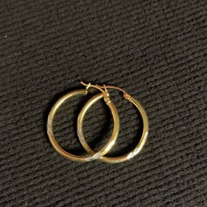 14K gold hoop earrings